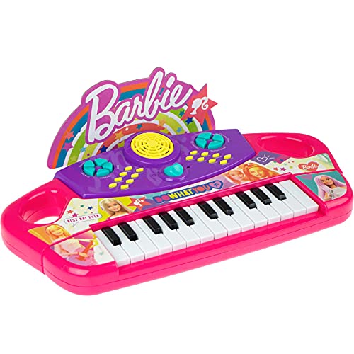 CLAUDIO REIG Barbie elektronisches Keyboard (4408), bunt, vielseitige Klänge und spannende Sounds