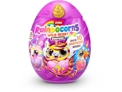 Zuru Rainbocorns Wild Heart Wild-Ei, Überraschungs-Plüschtier mit Zubehör, bunt