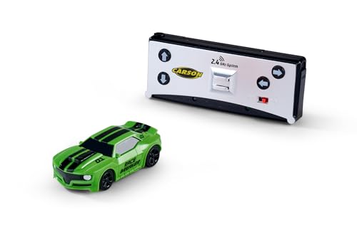 Carson 500404277 1:60 Nano Racer Striker 2.4GHz grün - Ferngesteuertes Auto, RC Fahrzeug, Fahrzeit 20 min, Reichweite 30m - Preisvergleich