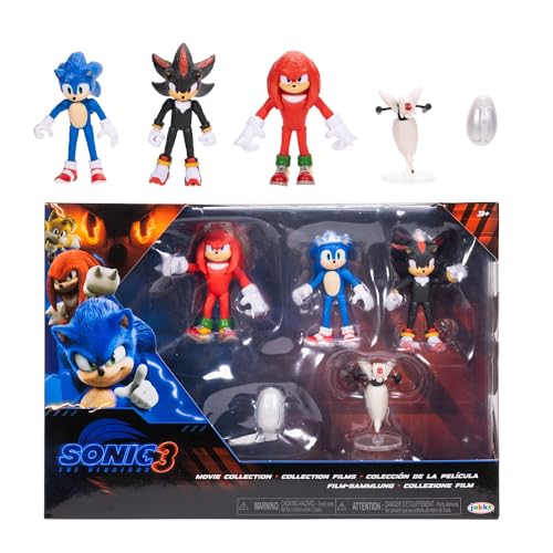 Sonic Sonic 3 Movie 6 cm Actionfiguren Multipack, Sammelfiguren Set