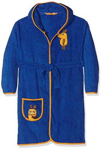 Playshoes Unisex Kinder Frottee-Bademantel die Maus 340020, 11 - marine, 98-104