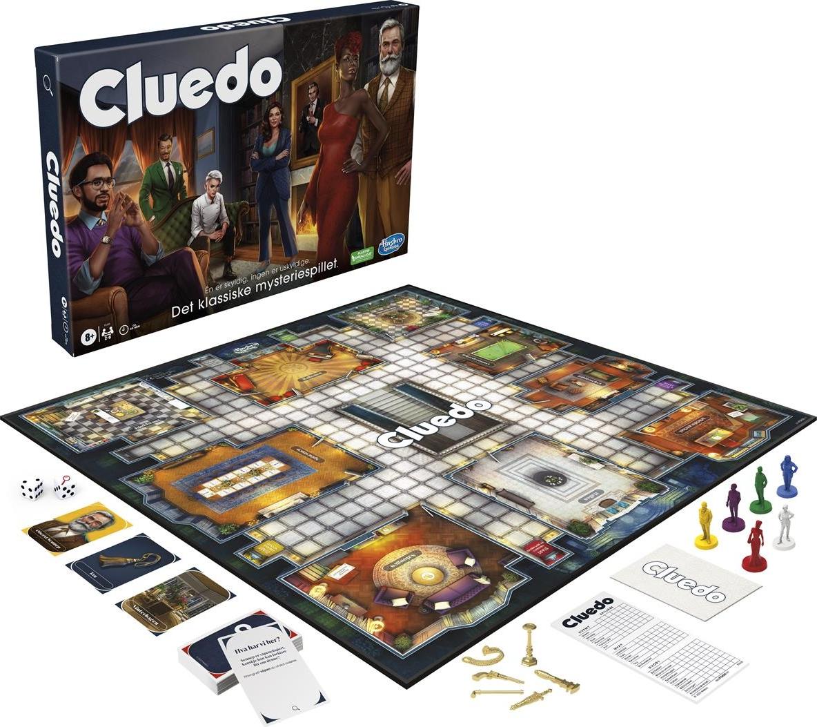 Hasbro Gaming Clue Cluedo Classic Refresh, spannendes Brettspiel für Detektivliebhaber ab 8 Jahren, 45 Minuten Spieldauer