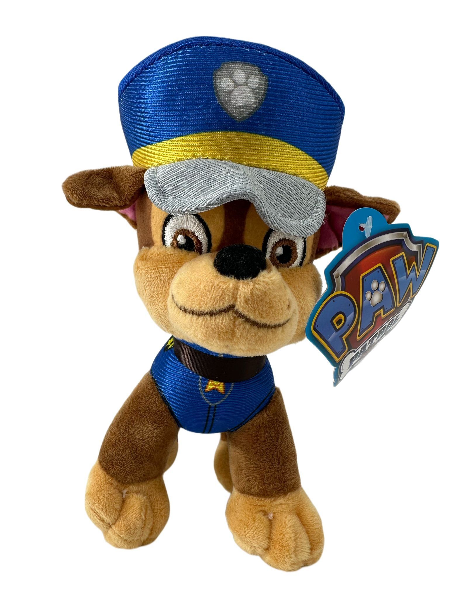 soma Kuscheltier Paw Patrol Plüschtier 20cm Chase blau, Super weicher Plüsch Stofftier für Kinder zum spielen