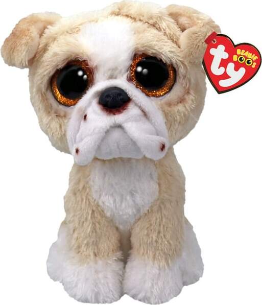 TY Beanie Boos Bulldogge Pooch, ca. 15 cm, Kuscheltier