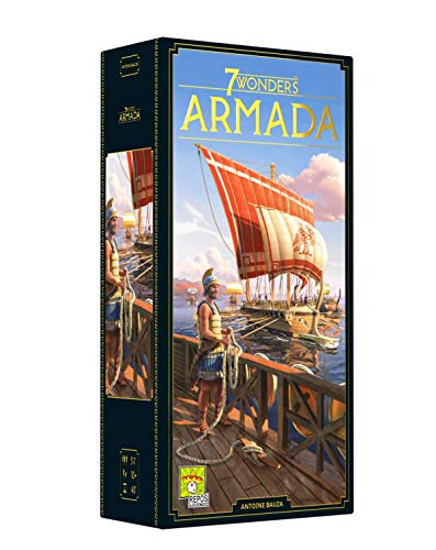 Asmodee 7 Wonders — Erweiterung Armada — Brettspiel für 3 bis 7 Spieler, ab 10 Jahren, 30 Min Spielzeit, 2020