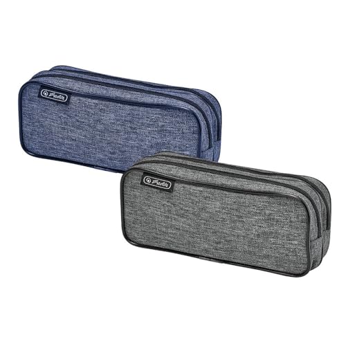 Herlitz Schulmäppchen Kulturbeutel | Robustes Knitted Fabric | Multicoloured | Organizer für Kinder und Jugendliche