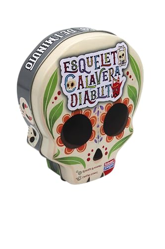 Falomir Skelett, Totenkopf und Teufel | Strategiespiel für 2 bis 6 Spieler, ab 8 Jahren mit 6 farbigen Kartendecks und einzigartigen Charakterfähigkeiten