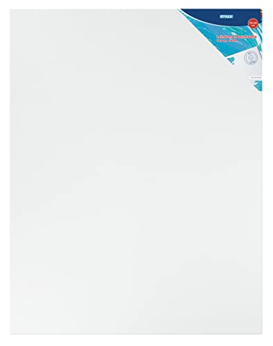 Stylex 28665 - Keilrahmen 70 x 90 cm, mit Leinwand aus 100 % Baumwollgewebe bespannt, grundiert, rückseitig geheftet, für Öl-, Acryl- und Temperafarben, Gouache - Malerei