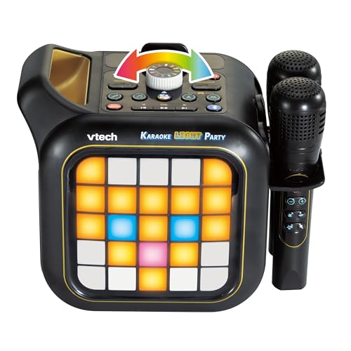 Vtech® Spielzeug-Musikinstrument Karaoke Light Party, mit 2 kabellosen Mikrofonen, 5 Modi und RGB-Lichtshow