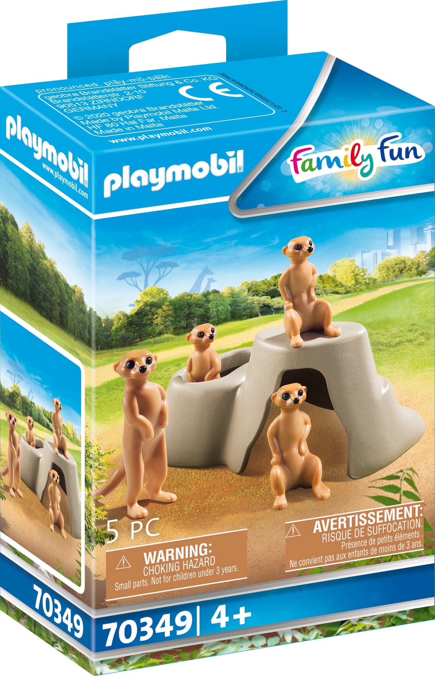 Playmobil Family Fun 70349 'Erdmännchenkolonie', 5 Teile, ab 4 Jahren