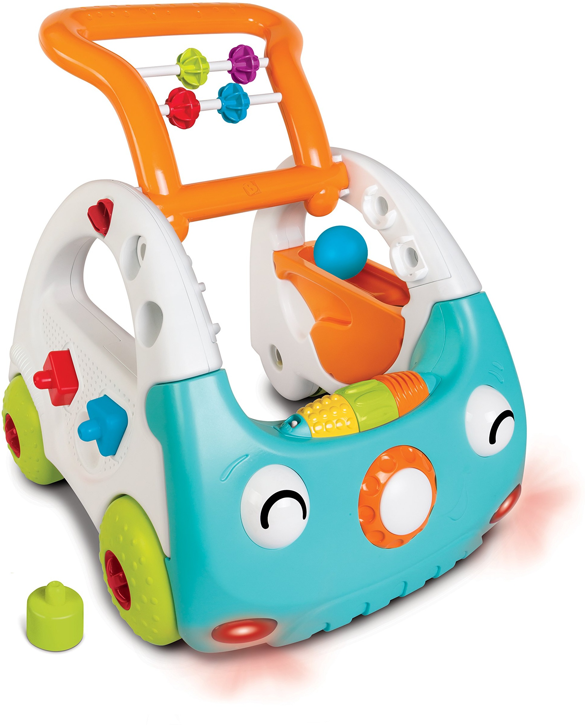 Infantino Sensory 3-in-1 Lauflernauto, Lauflernhilfe, Spielauto, mehrfarbig