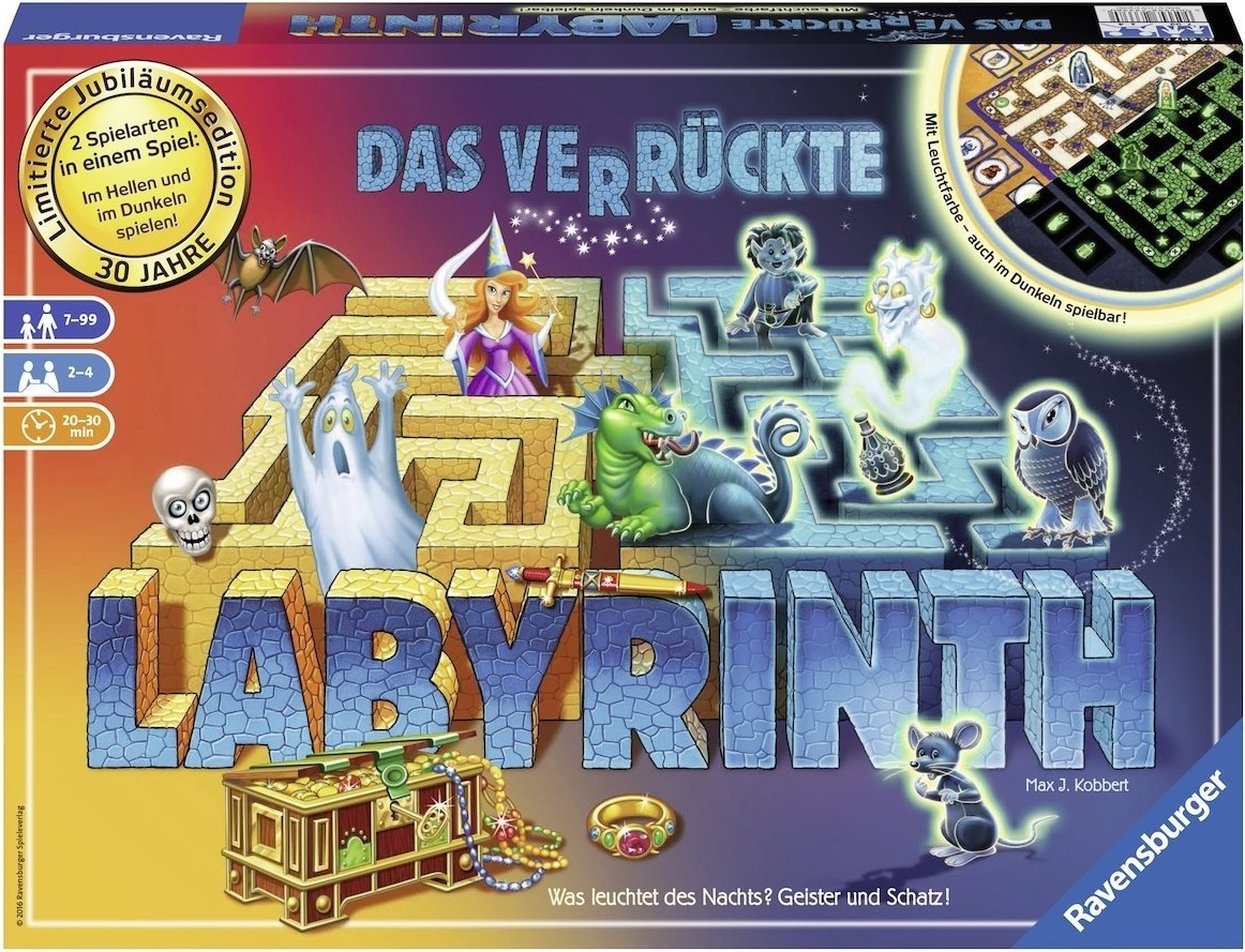 Ravensburger Spiel Das verrückte Labyrinth Glow in the Dark: Tests, Infos &  Preisvergleich