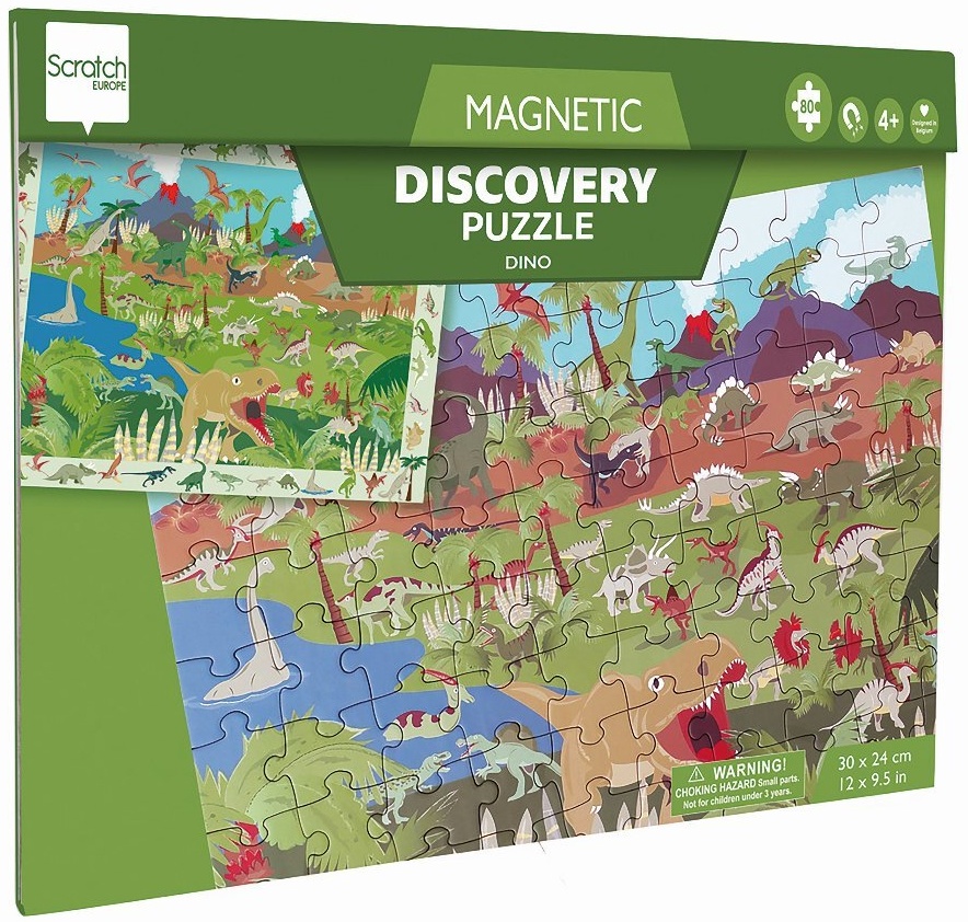 SCRATCH - Magnetpuzzle Dinosaurier gross