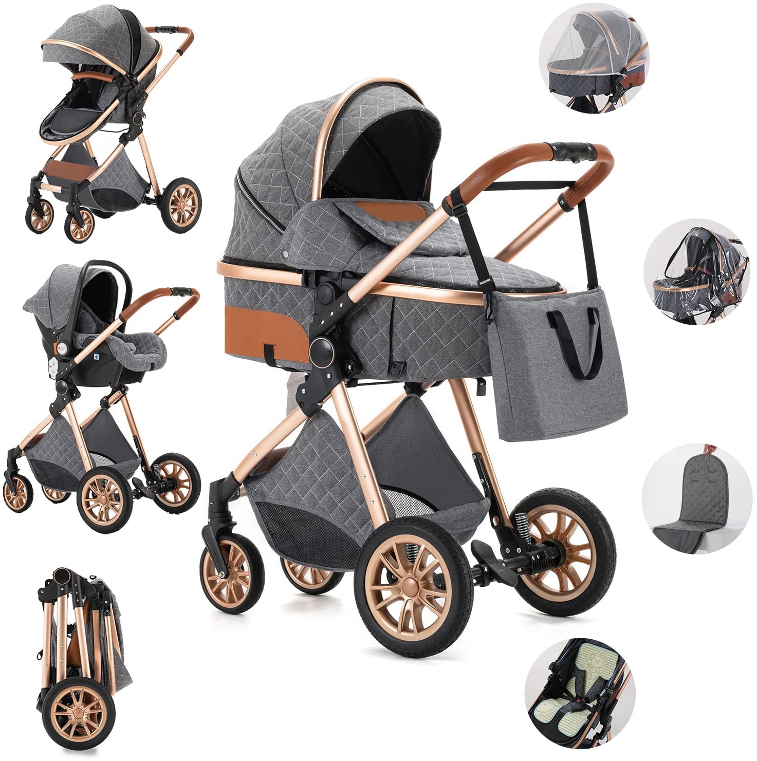 Kinderwagen buggy cheap 3 in 1