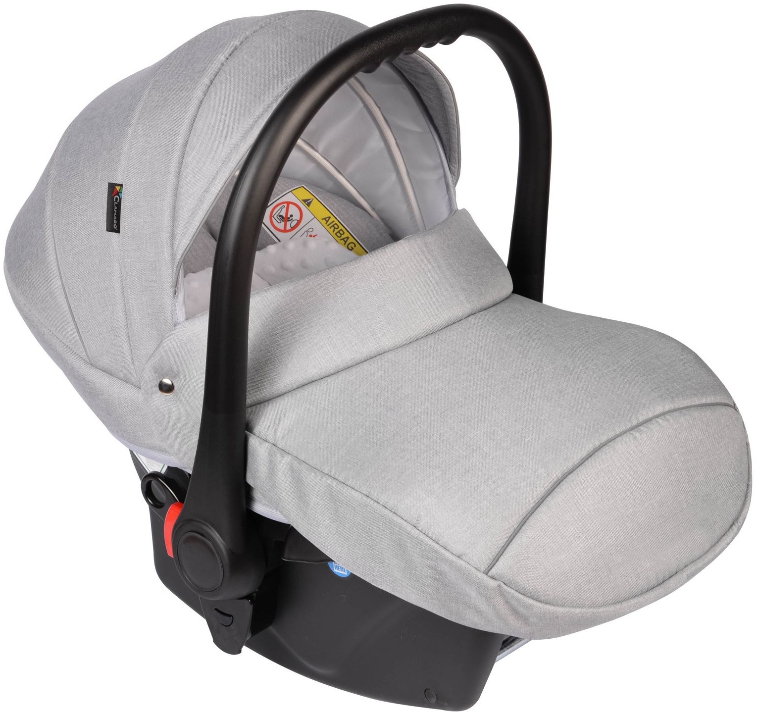 Clamaro Babyschale Leinen Hell Grau