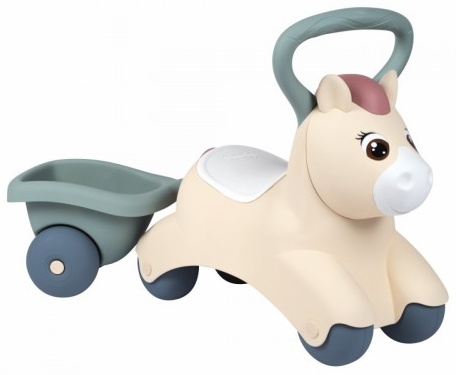 SMOBY Little First Pony Aufsitzpony mit Anhänger