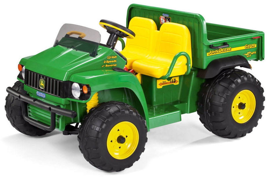 Peg Pérego Elektro-Traktor 'John Deere Gator HPX' 12 Volt, grün/gelb, ab 3 Jahren