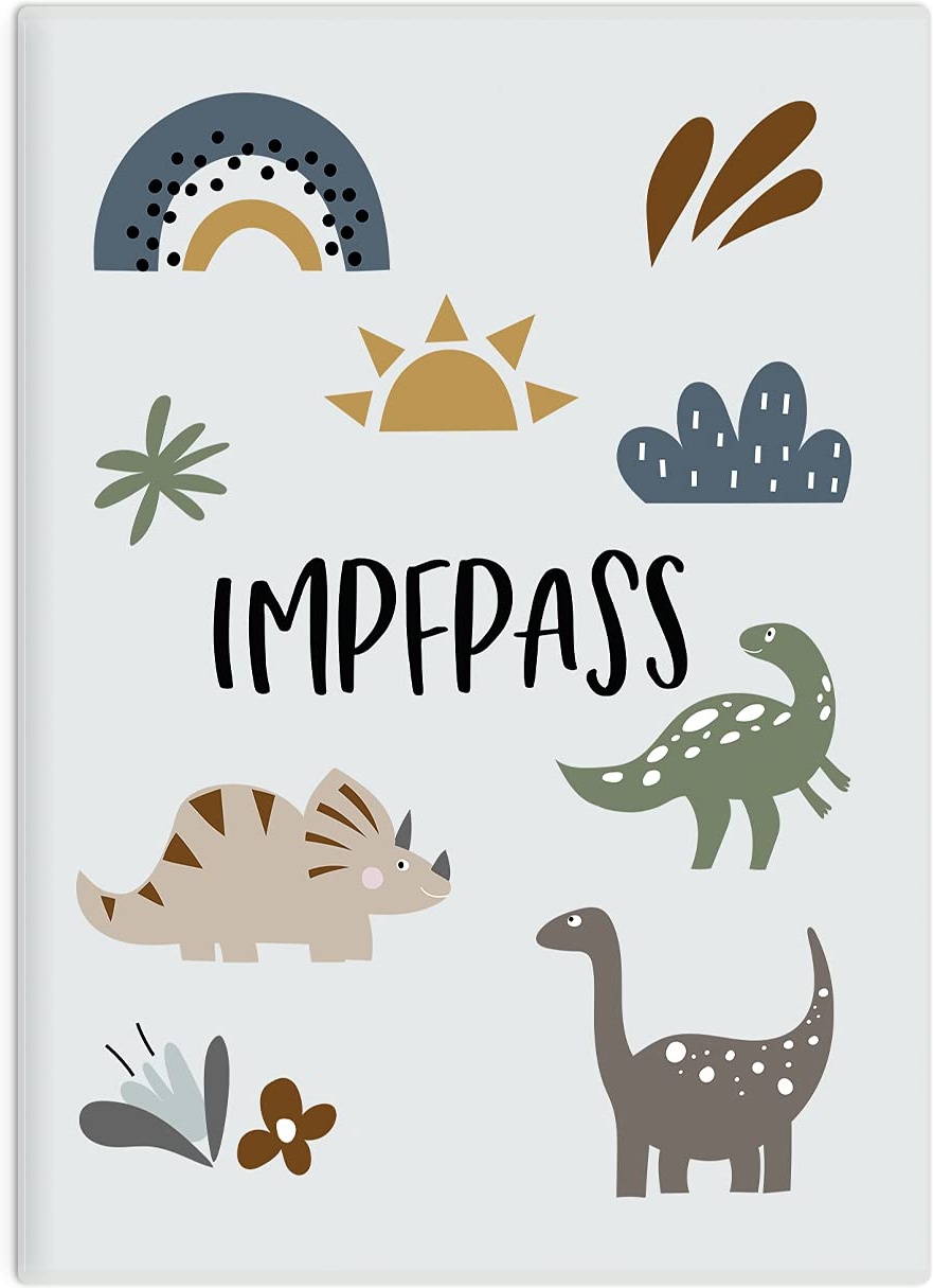 137 mm HÖHE Impfpass Hülle KLEIN (BITTE MESSE DEINEN IMPFPASS, Impfpässe sind nicht genormt!) Impfausweis Schutzhülle für Kinder und Erwachsene Impfpasshülle Impfpassausweis – Dinos