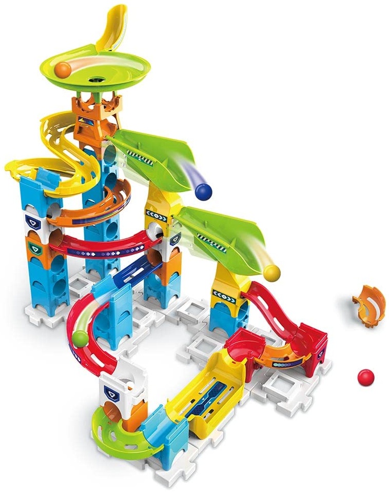 VTech Marble Rush, Kugelbahn, Beginner Set S200, BAU Parcours - ab 4 Jahren - Version FR