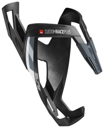 Elite Trinkflaschenhalter Custom Race Plus mattschwarz/weiß