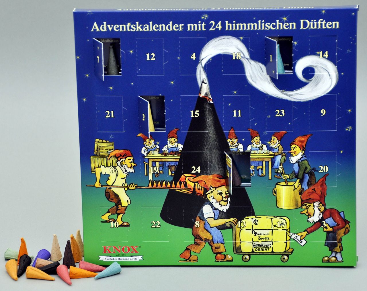 Knox Räucherkerzen - Adventskalender mit 24 himmlischen Düften