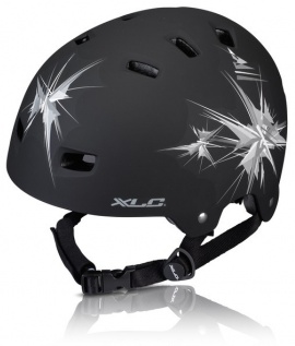 XLC Helm Urban BH-C22 Unisize 53-59 cm mattschwarz Spikes