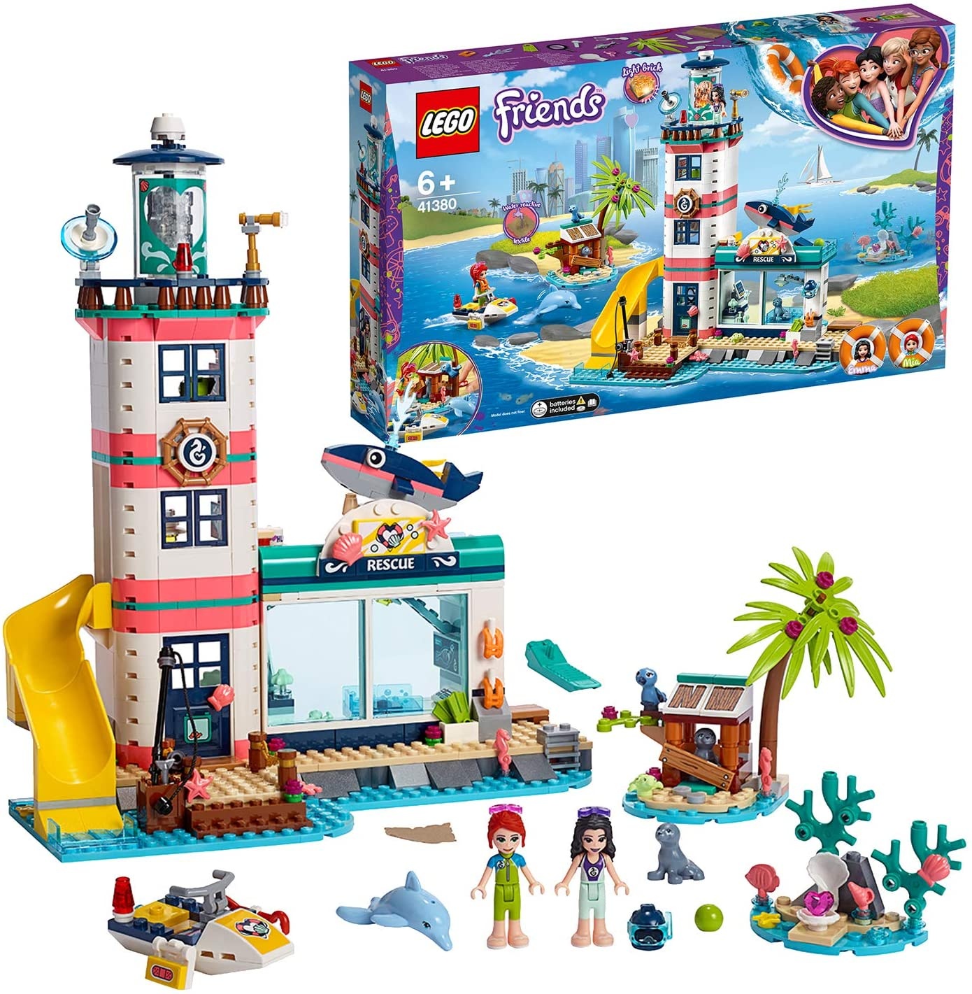 LEGO Friends 41380 'Leuchtturm mit Flutlicht', 602 Teile, ab 6 Jahren
