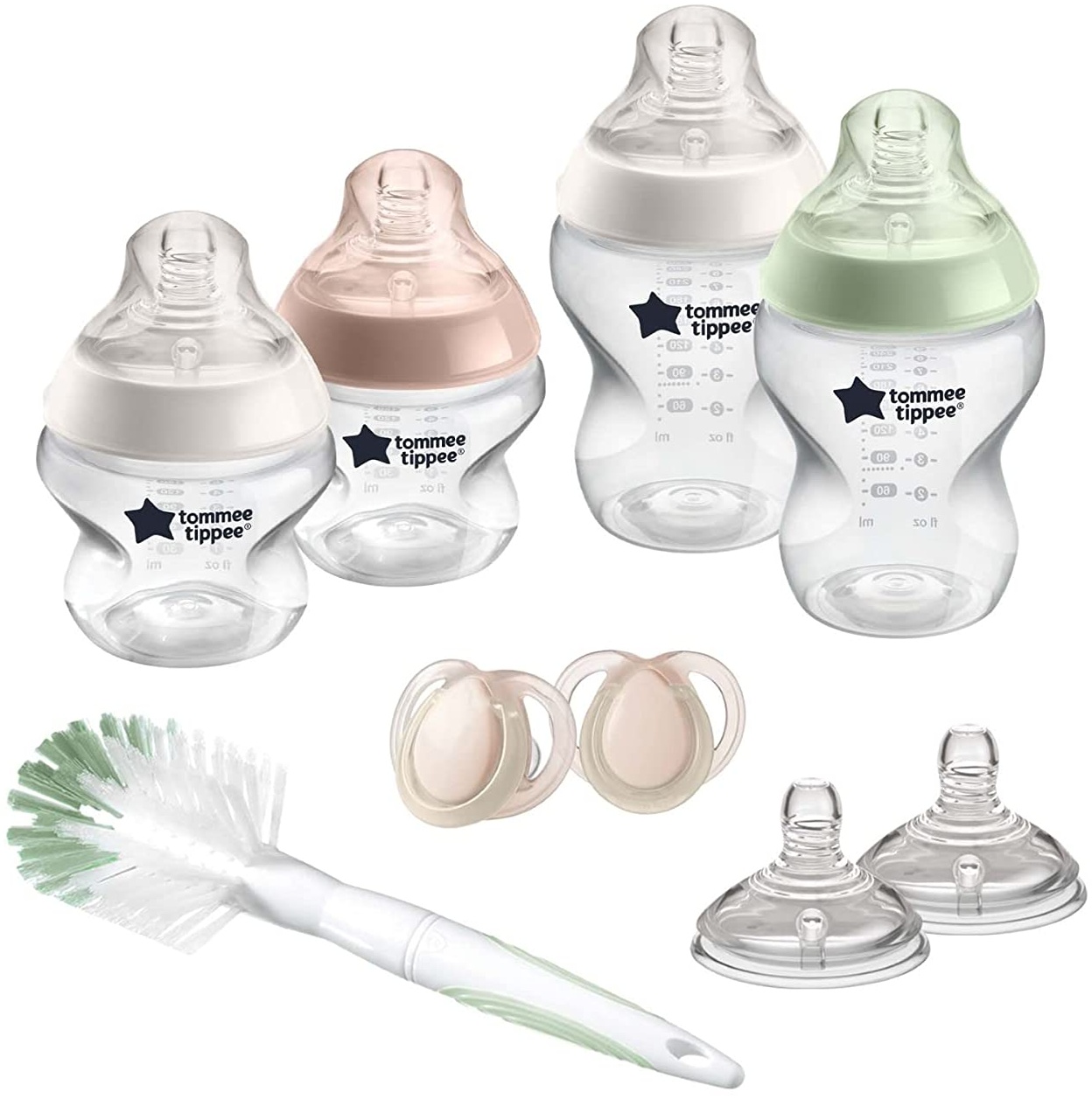 Tommee Tippee Babyfläschchen Set Closer to Nature Starter Set Fur Neugeborene | Ventil Anti-Kolik | BPA frei
