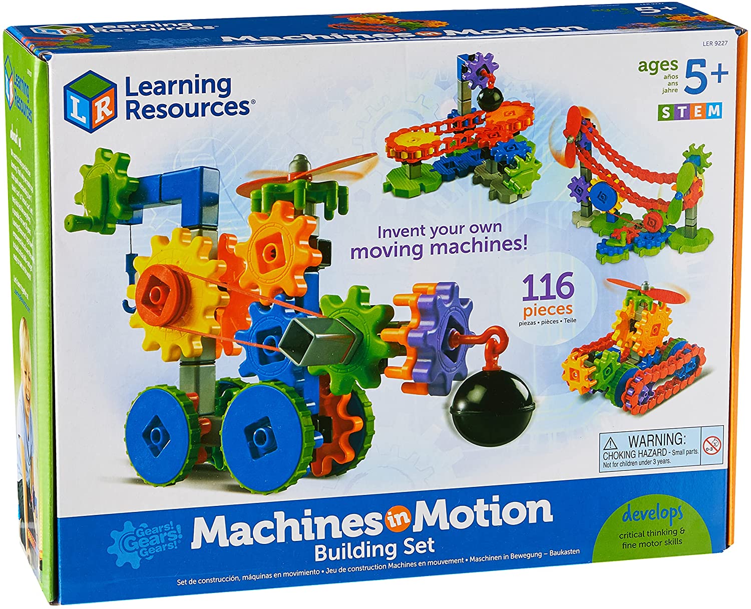 Learning Resources LER9227 Gears! Gears! Gears! Maschinen in Bewegung