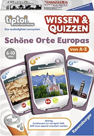 Ravensburger 00751 - tiptoi Spiel Wissen & Quizzen Schöne Orte Europas