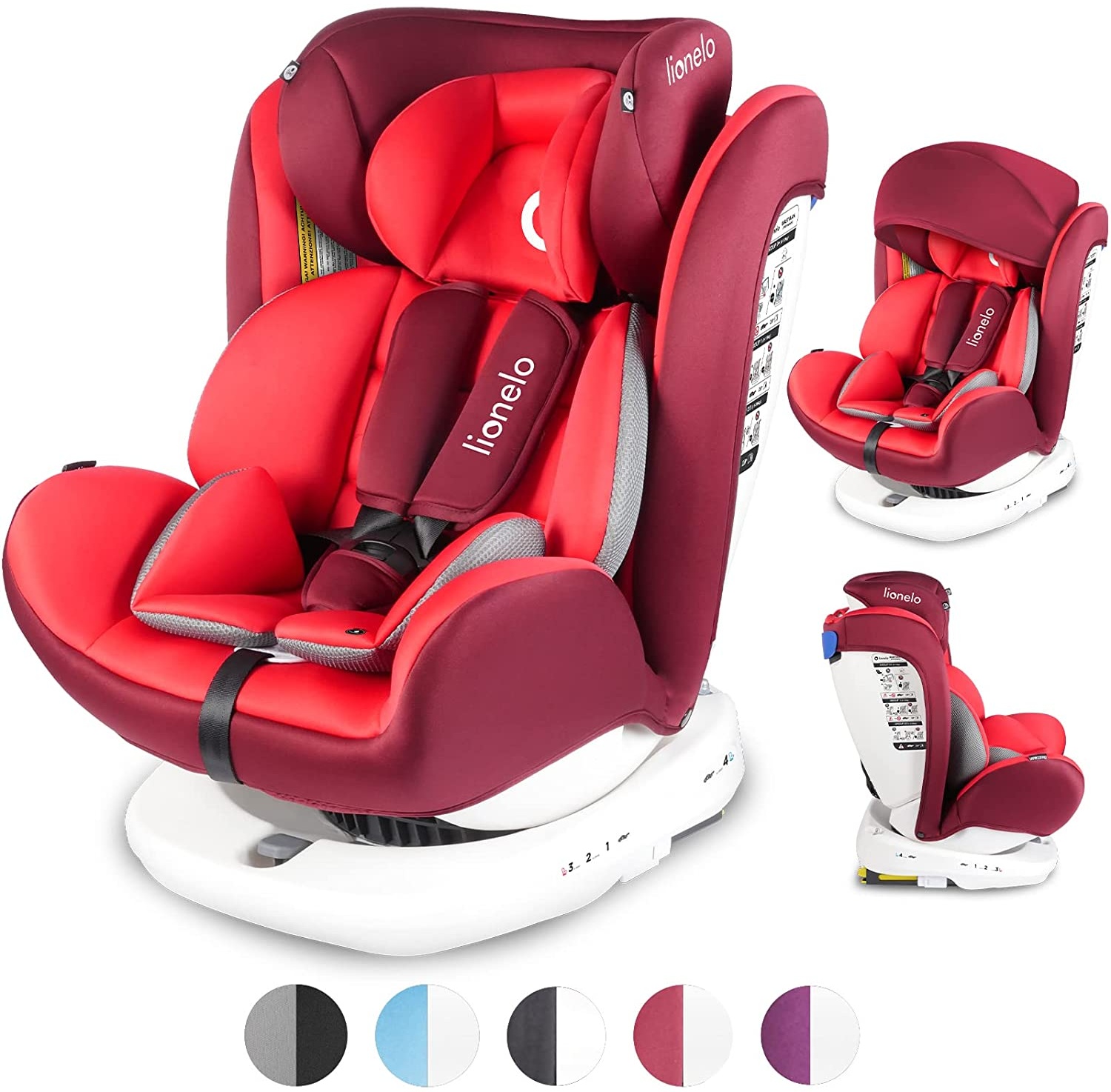 Lionelo Bastiaan Kindersitz Auto Kindersitz Isofix und Top Tether