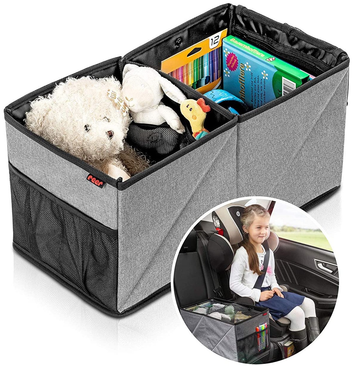 BAWA Auto Unter Sitz Lagerung Box mit Schloss Eisen Organizer Box