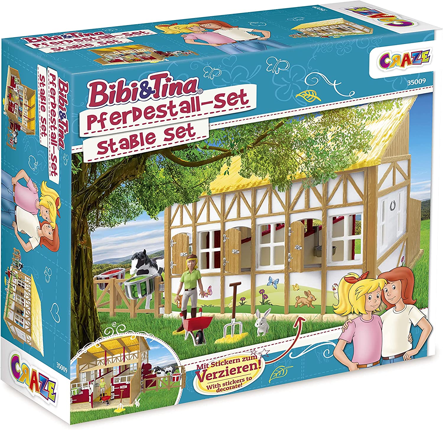 CRAZE Bibi & Tina Horse Stable play set building