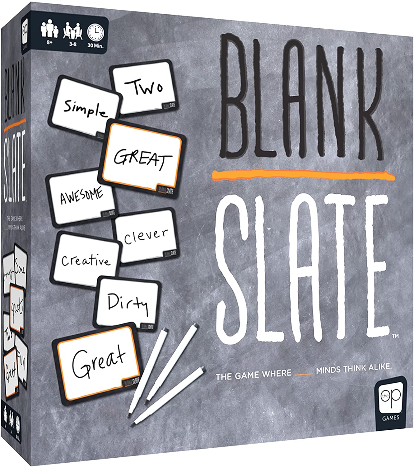 USAopoly Blank Slate Board Game | Perfect for Family Game Night | 3-8 Players Ages 8+ - English
