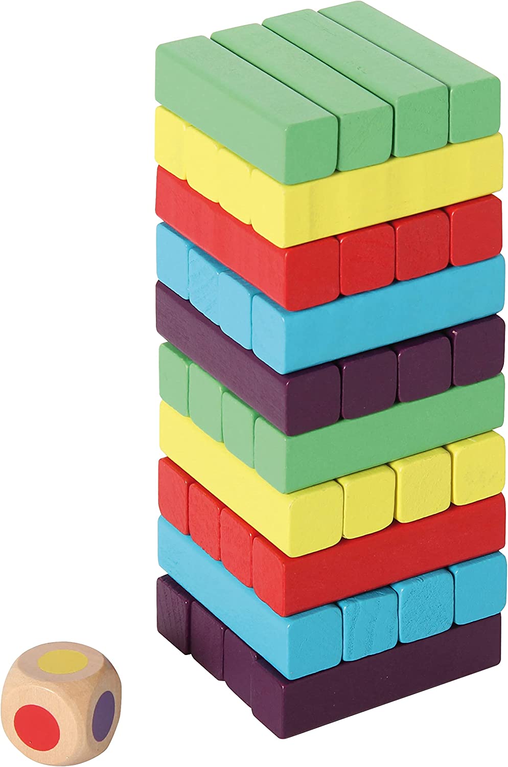 Bartl 111093 - Stapelturm bunt Geschicklichkeitsspiel