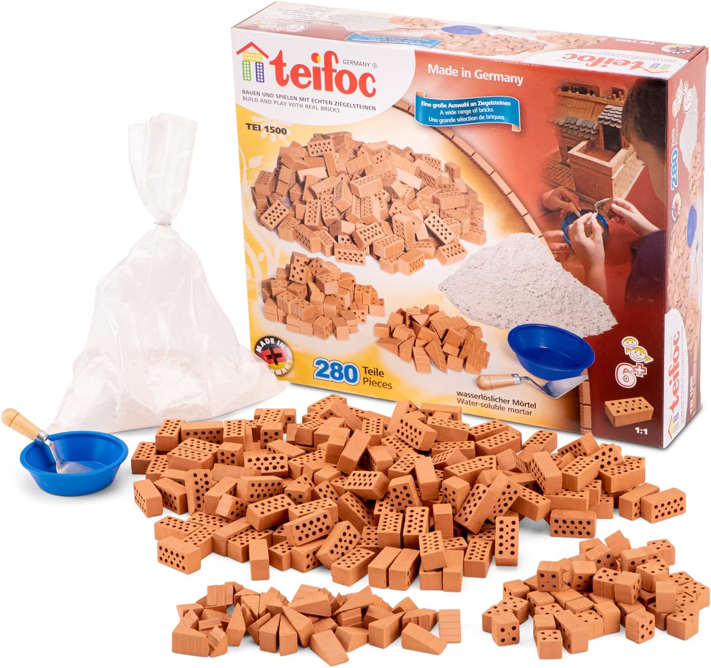 baukasten Erweiterung Junior Stein braun 283-teilig