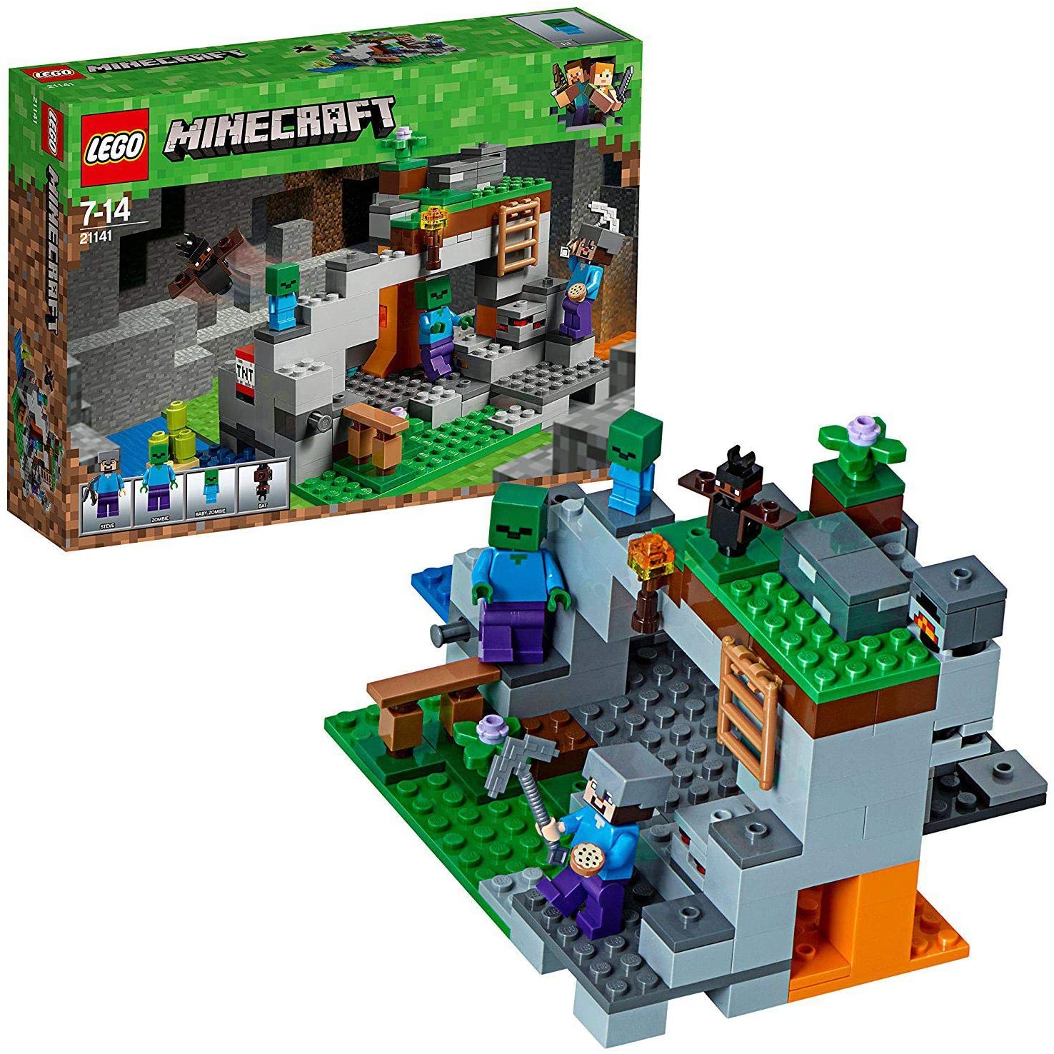 LEGO 21141 Minecraft - Zombiehöhle Beliebtes, Kinderspielzeug