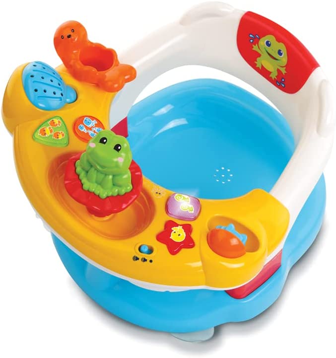 VTech Super Kindersitz 2-in-1 Baby Erstes Alter, Badespielzeug, 80-515405, mehrfarbig – Version FR
