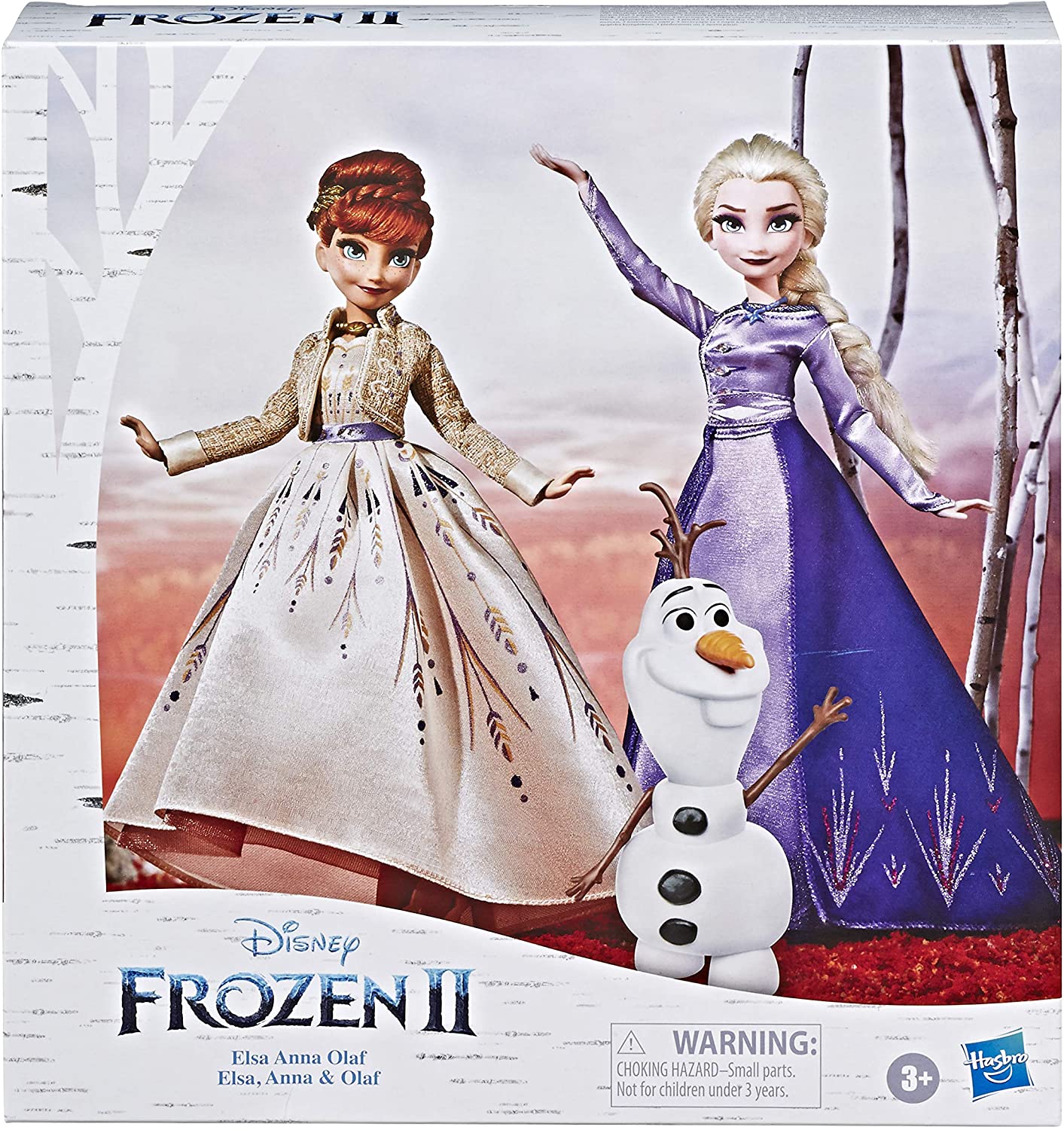 Disney 'Frozen II Elsa, Anna und Olaf' Anziehpuppen-Set mit Kleidern und Schuhen, ab 3 Jahren
