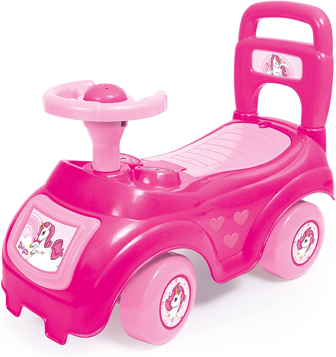 "Rutschauto Unicorn Einhorn Kinderauto Rutscher Rutsch auto Hupe Rosa"
