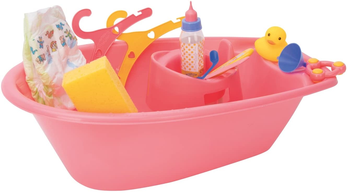 Puppen-Badewanne mit Zubehör. ca. 50cm