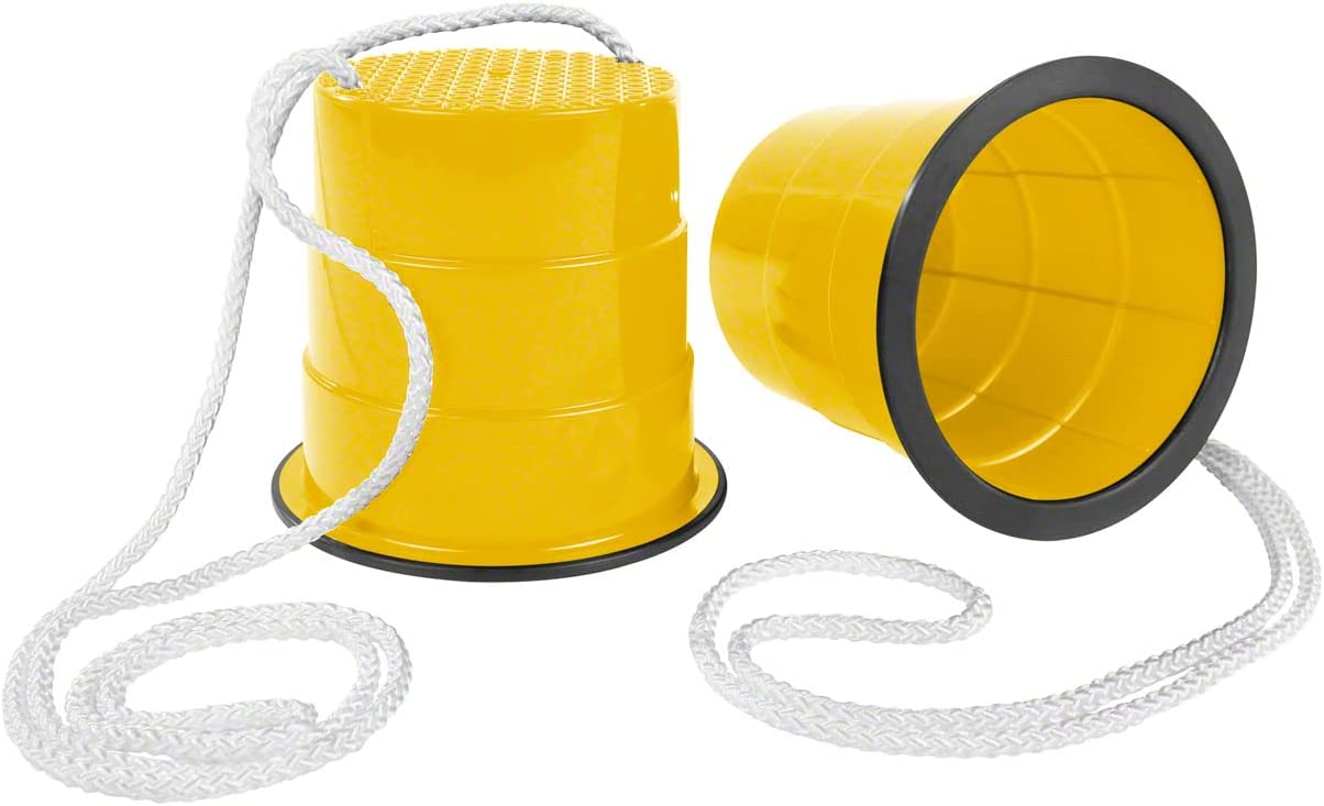 Sport-Tec Laufdollis, Laufdoll, Laufdollys, Laufdosen, Topfstelzen, Becherstelzen, Balance, Kindergarten, Kindersport, Gelb