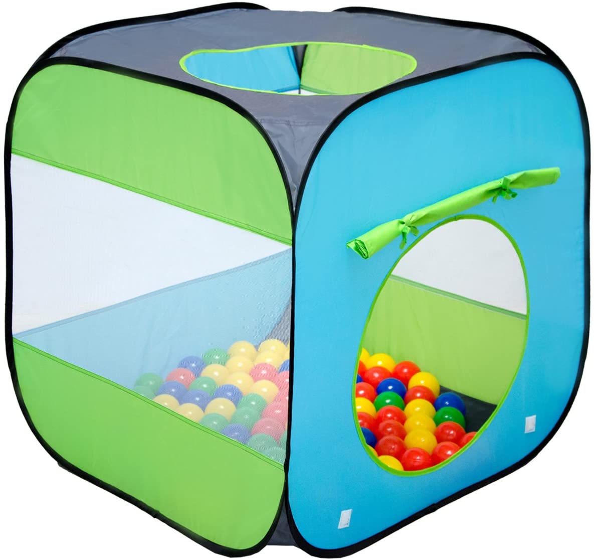 Spielset Kinderspielzelt Arielle | Spielzelt Spielhaus Bällebad-Pool für Jungen und Mädchen | Kinder-Bällebad-Zelt mit Spielbällen | inkl. Tragetasche
