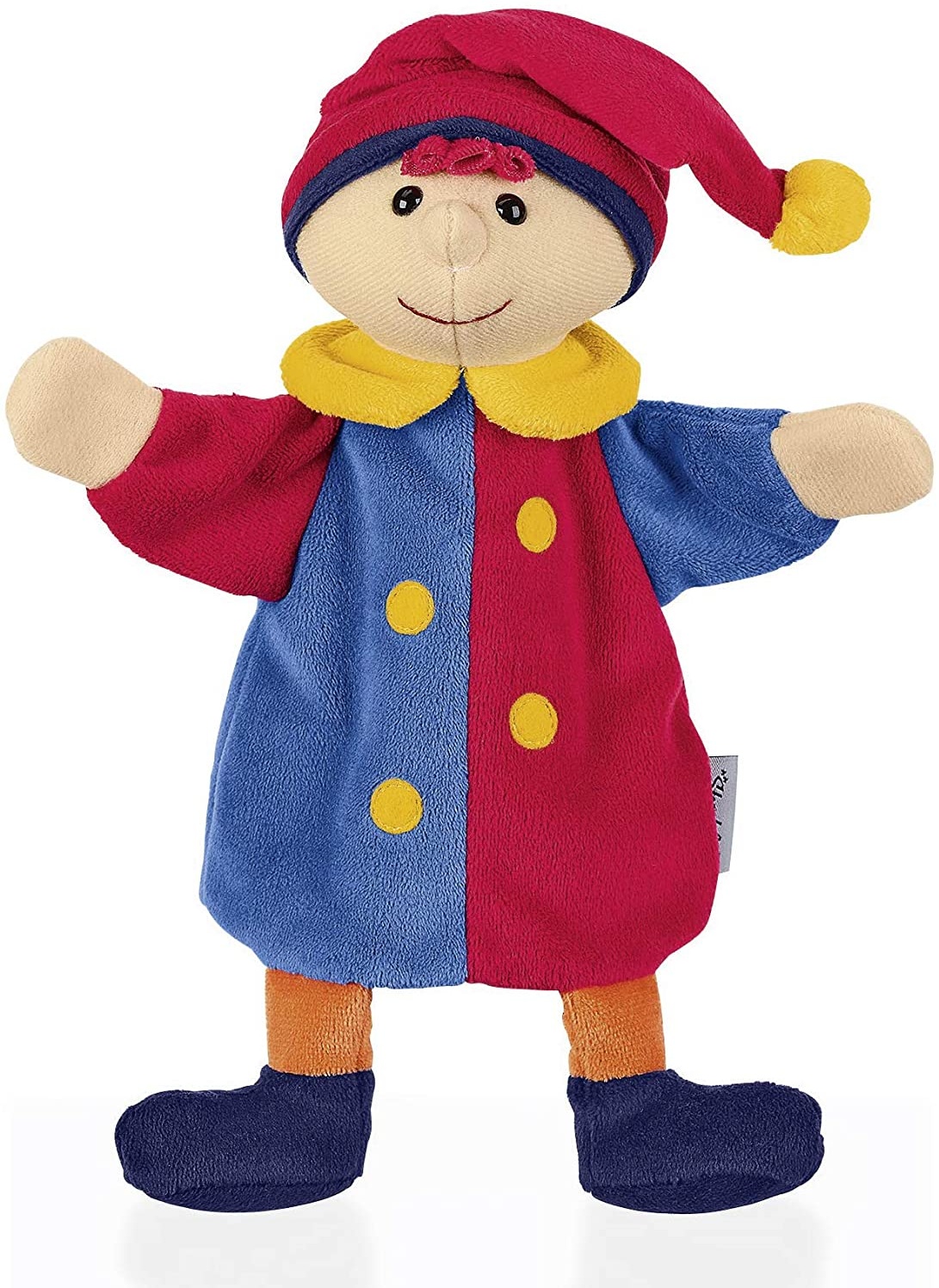 Sterntaler Handpuppe Kasper, Ideal für Puppentheater und Rollenspiele, 24 x 21 x 8 cm, Mehrfarbig