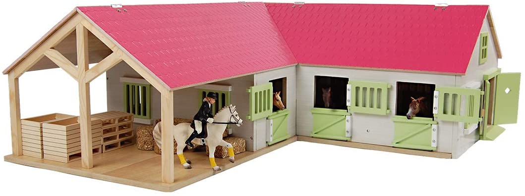 Kids Globe Pferdestall 1:24 Rosa
