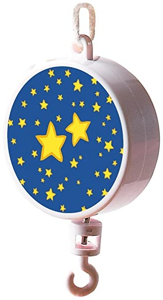 sigikid, Mädchen und Jungen, Spieluhr, Melodie Brahms Wiegenlied, Sterne, Mädchen und Jungen, Weiß/Blau, 41286