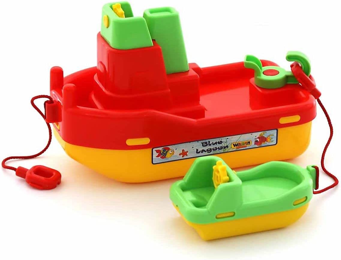 WADER Schlepper Lagoon mit kleinem Boot