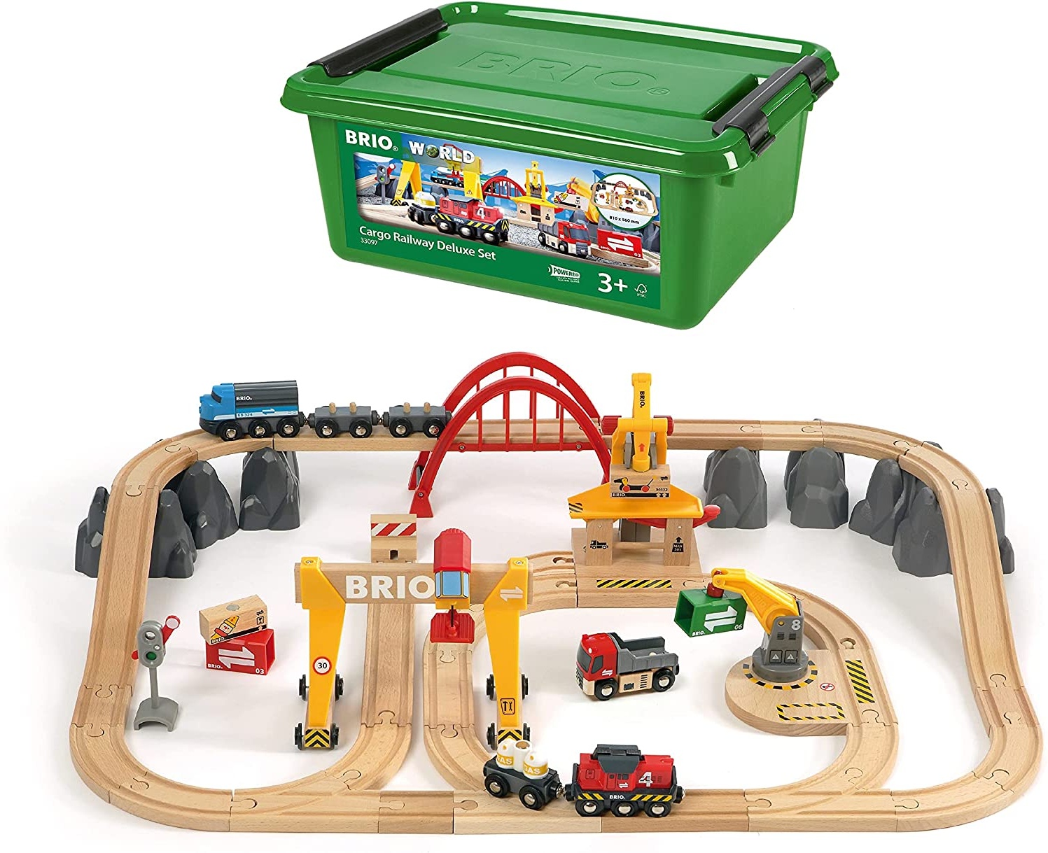 BRIO Bahn 33097 - Frachten Set Deluxe