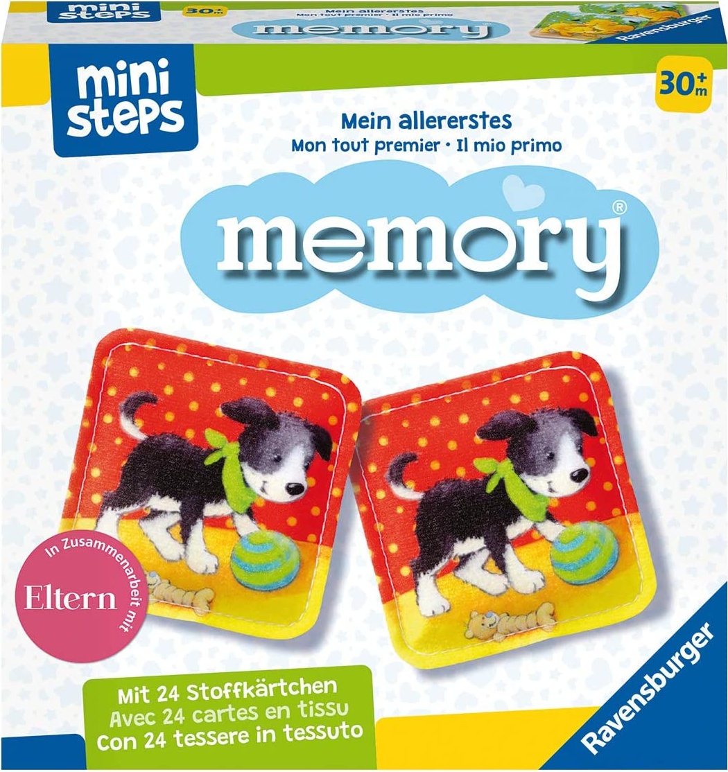Ravensburger ministeps 4176 Mein allererstes memory, Kinderspiel mit Stoffkarten, Spielzeug ab 2,5 Jahre