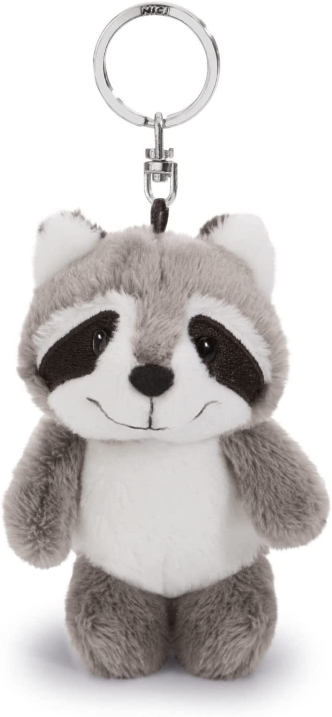 NICI 47869 Schlüsselanhänger Waschbär Rod 10cm, GRAU